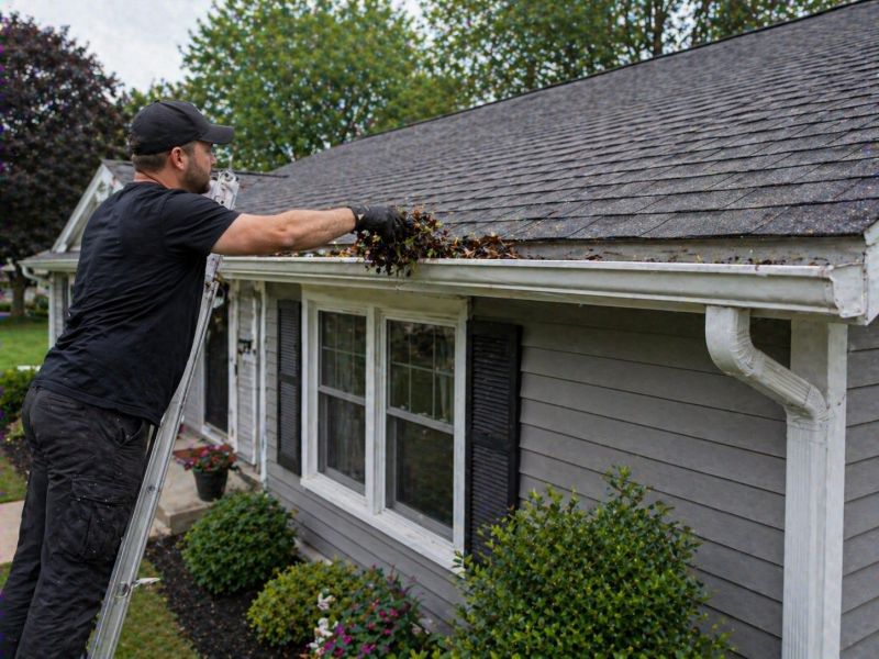 Gutter Leaf Clearing in Monmouth County, NJ